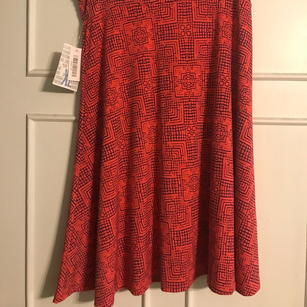 LulaRoe XL Azure skirt.  Pink/navy blue.  NWT.